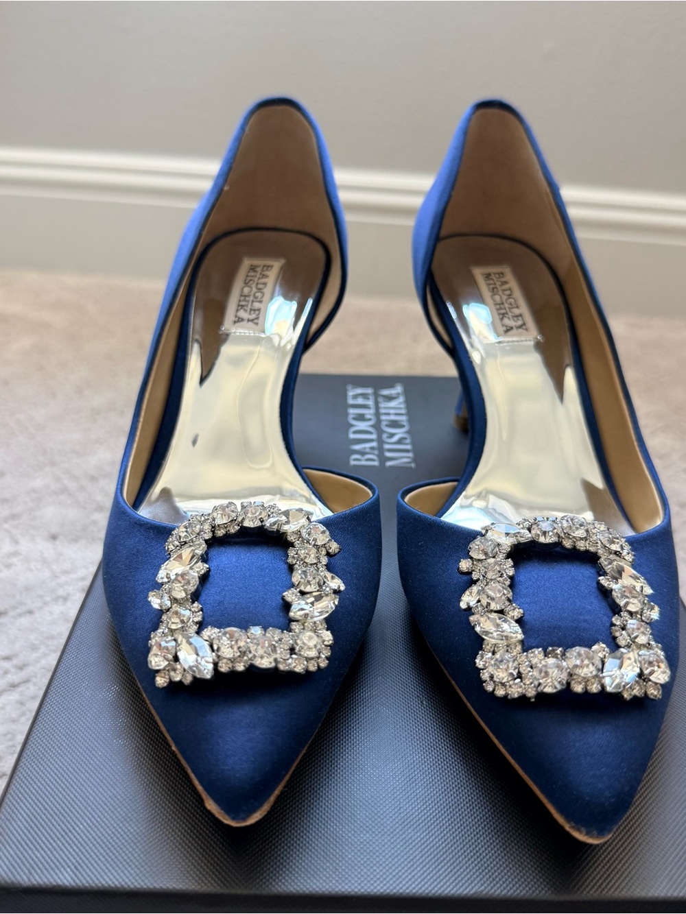Badgley Mischka Royal Blue Fabia II Pumps
